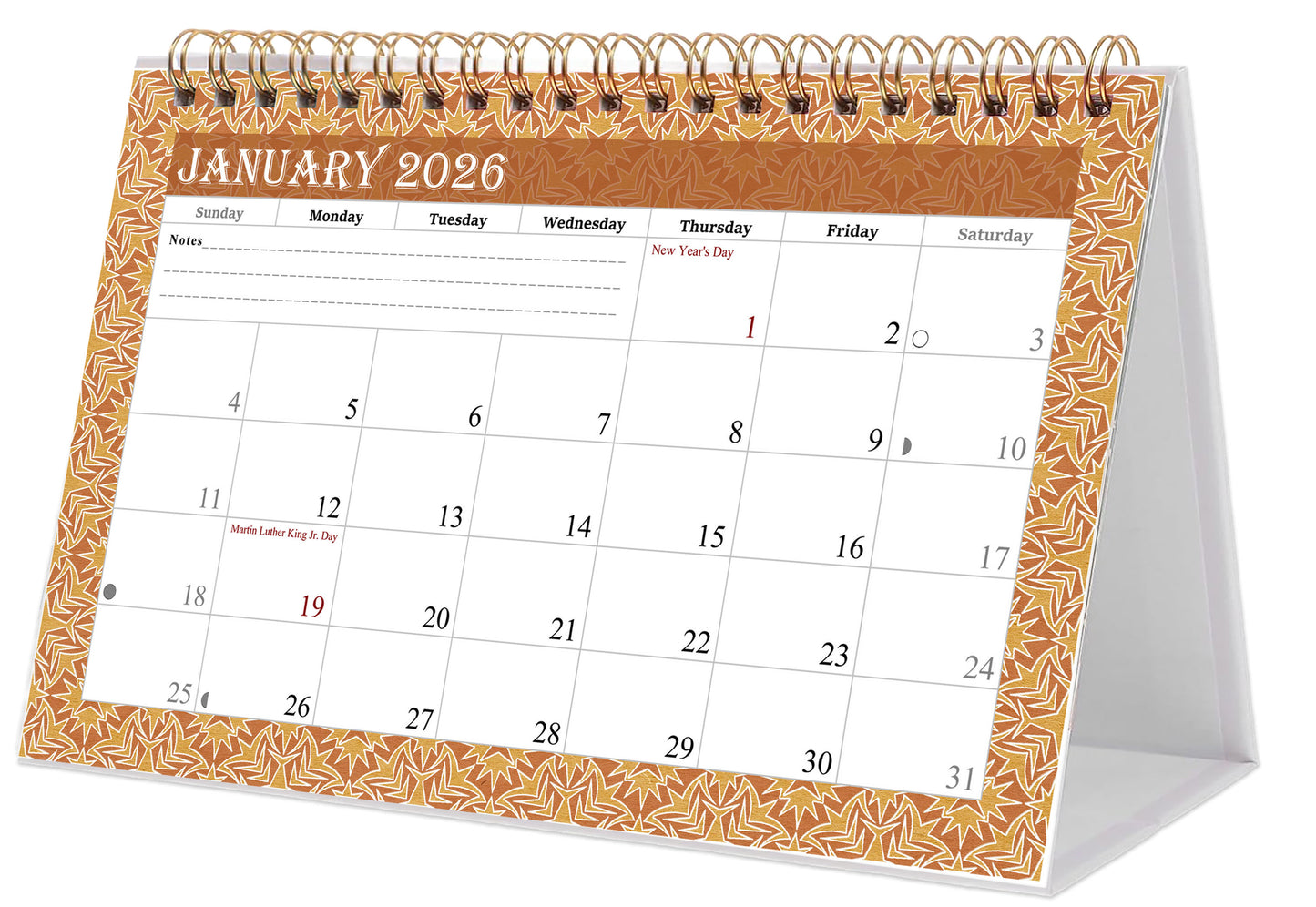 2025-2026 18 Months Standing Flip Desk Calendar Desktop Planner 09
