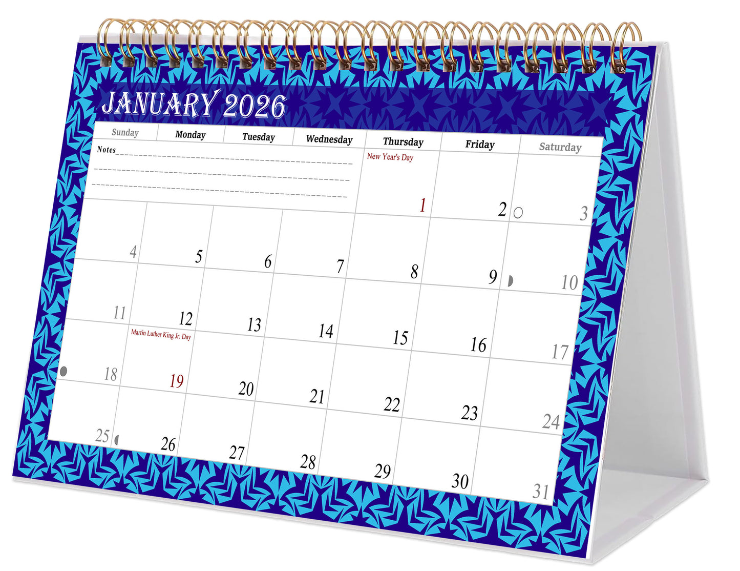 2025-2026 18 Months Standing Flip Desk Calendar Desktop Planner 07