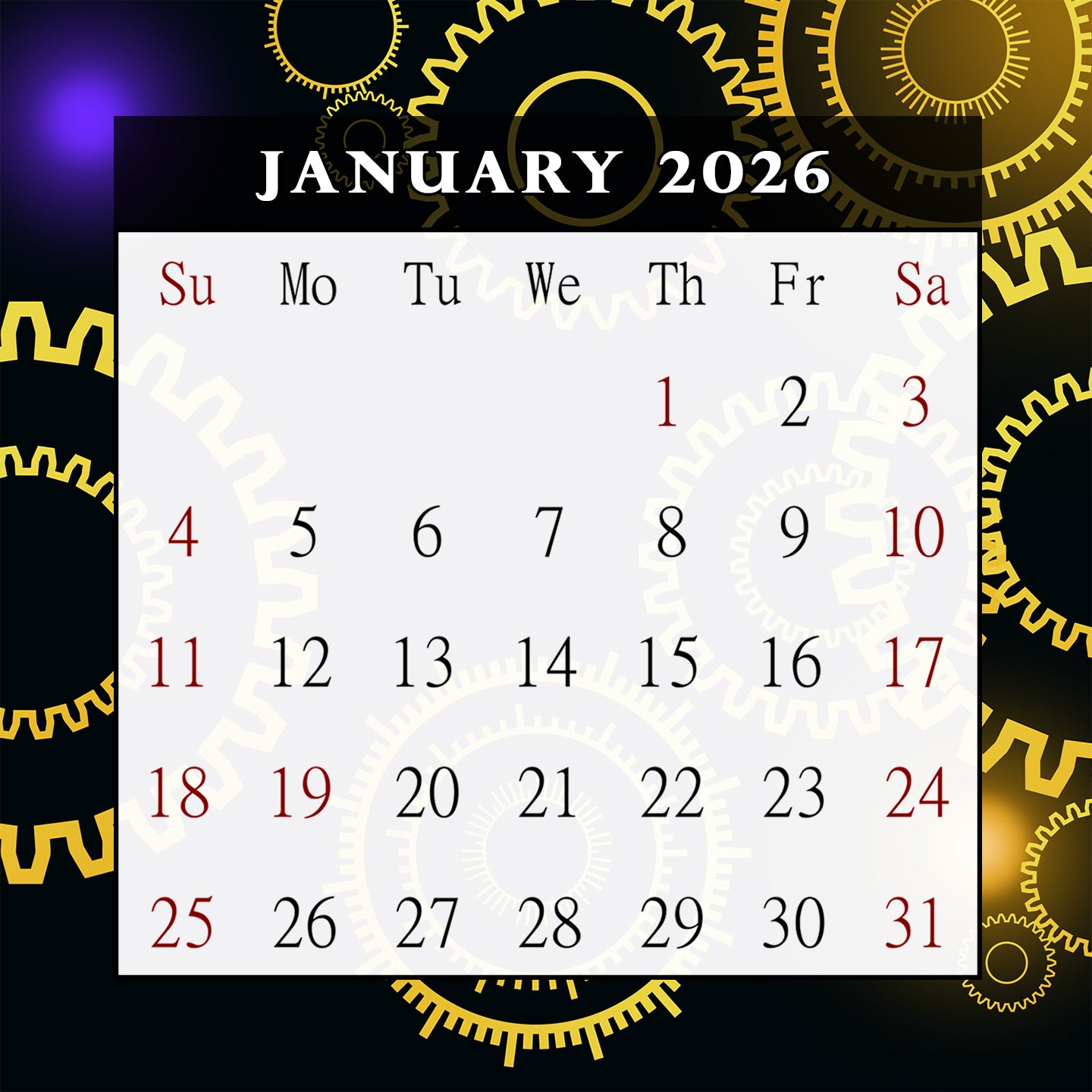 2026 CD-Style Desk Calendar 12 Months Calendar / Planner / Desk Calendar With CD Case Stand, Office Decor, Christmas Gifts (Edition #09)