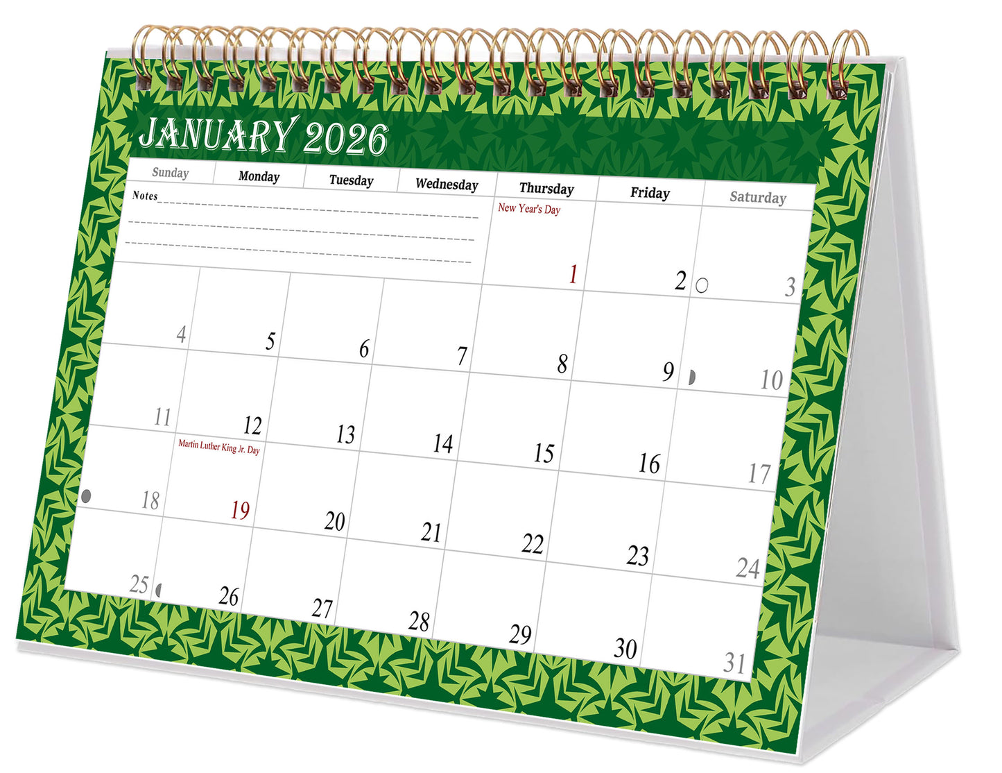 2025-2026 18 Months Standing Flip Desk Calendar Desktop Planner 06