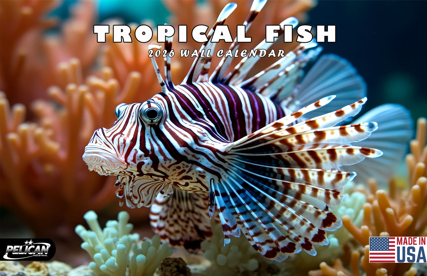 2026 Spiral-bound Wall Calendar (Tropical Fishes) - 12 Months Desktop/Wall Calendar/Planner
