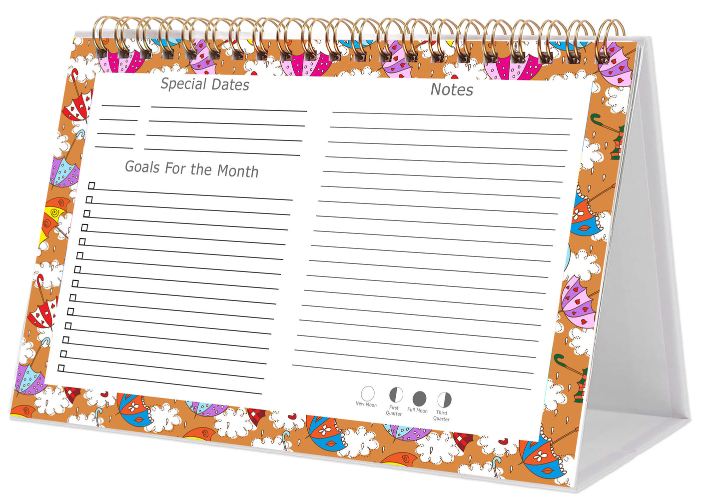 2025-2026 18 Months Standing Flip Desk Calendar Desktop Planner 014