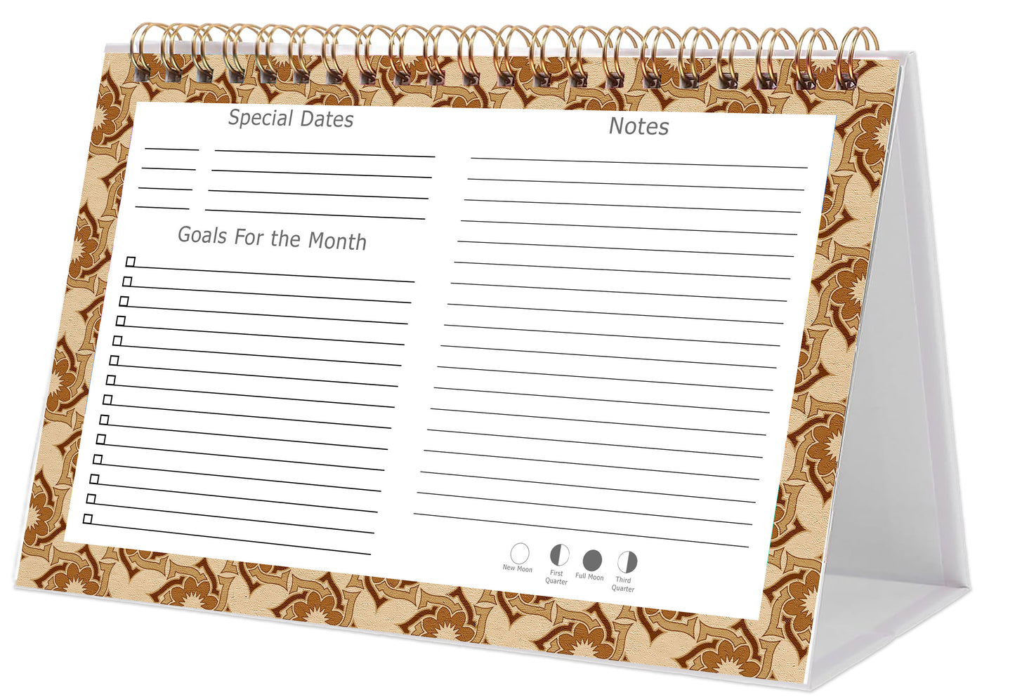 2025-2026 18 Months Standing Flip Desk Calendar Desktop Planner 09