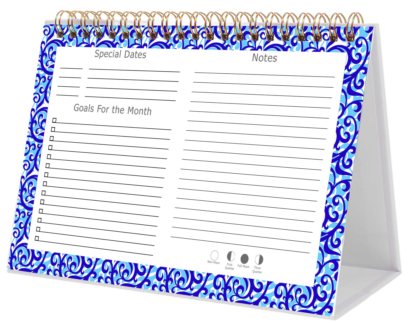 2025-2026 18 Months Standing Flip Desk Calendar Desktop Planner 07