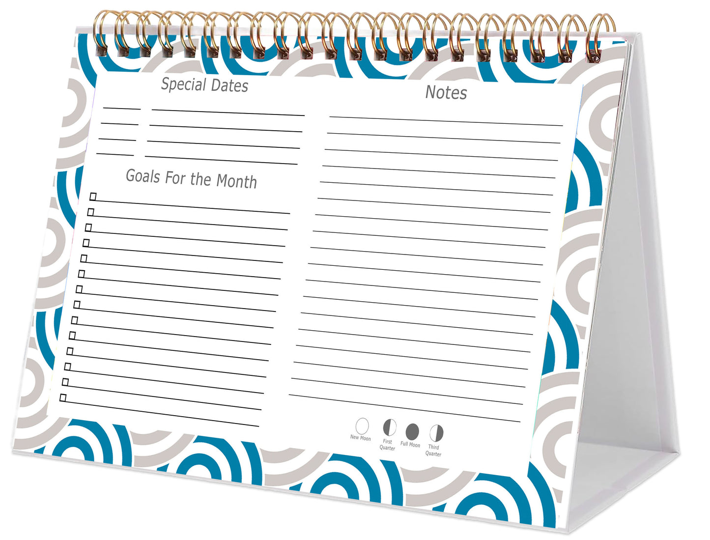 2025-2026 18 Months Standing Flip Desk Calendar Desktop Planner 04