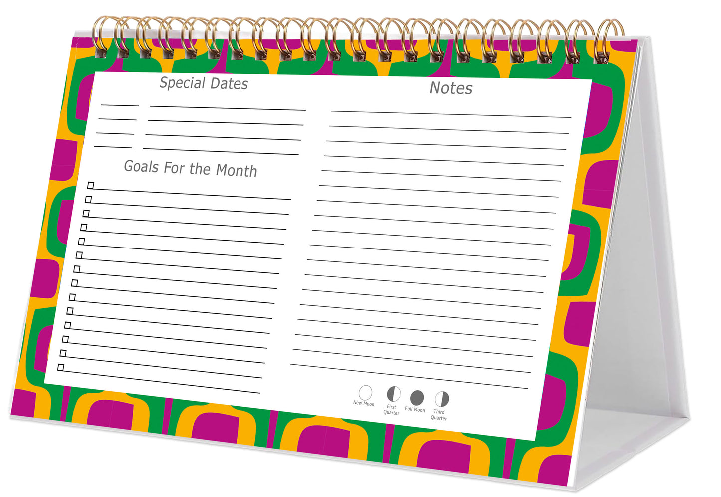 2025-2026 18 Months Standing Flip Desk Calendar Desktop Planner 015