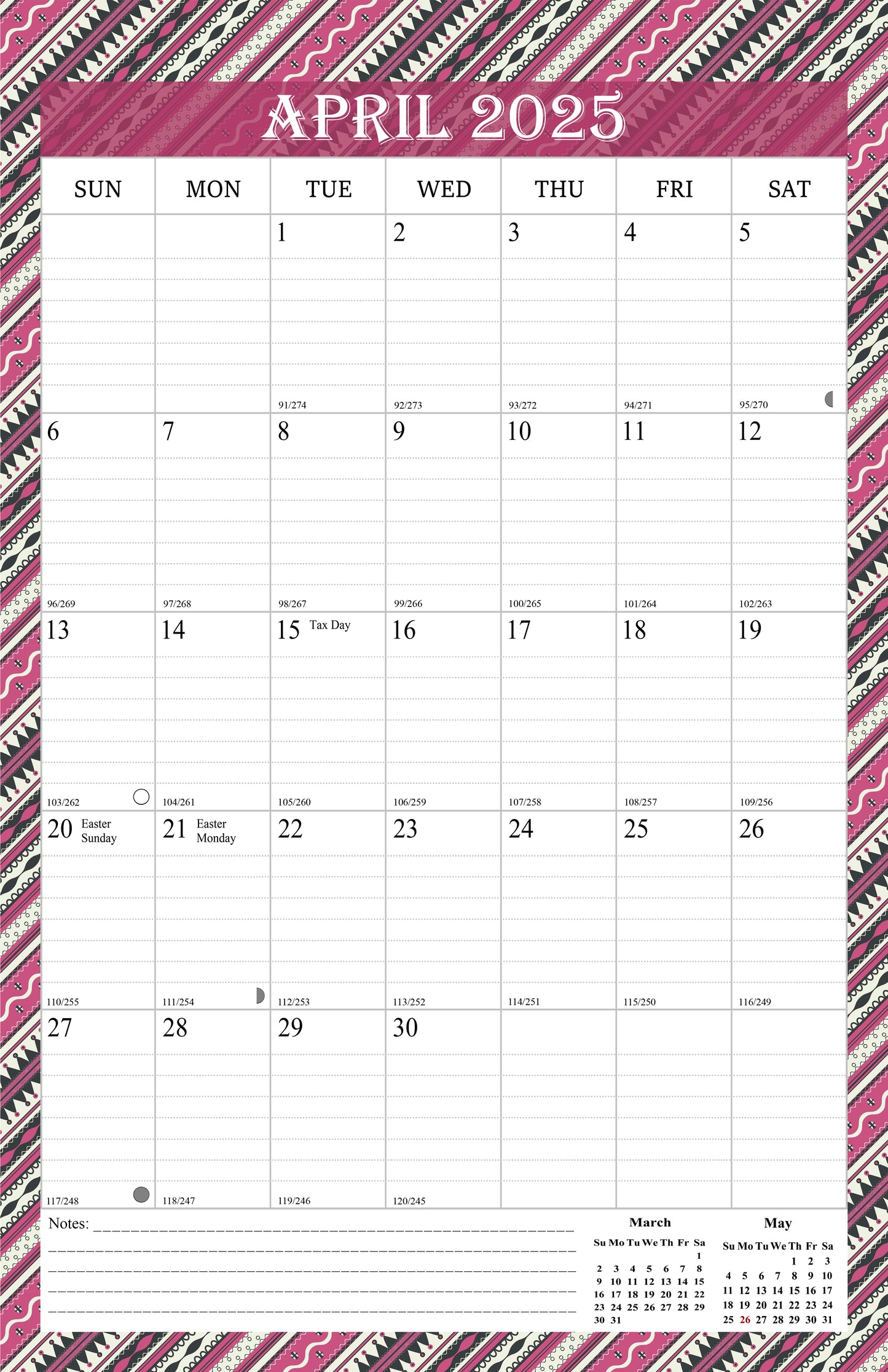 2025 Wall Calendar Spiral-Bound Twin-Wire Binding - 12 Months 11