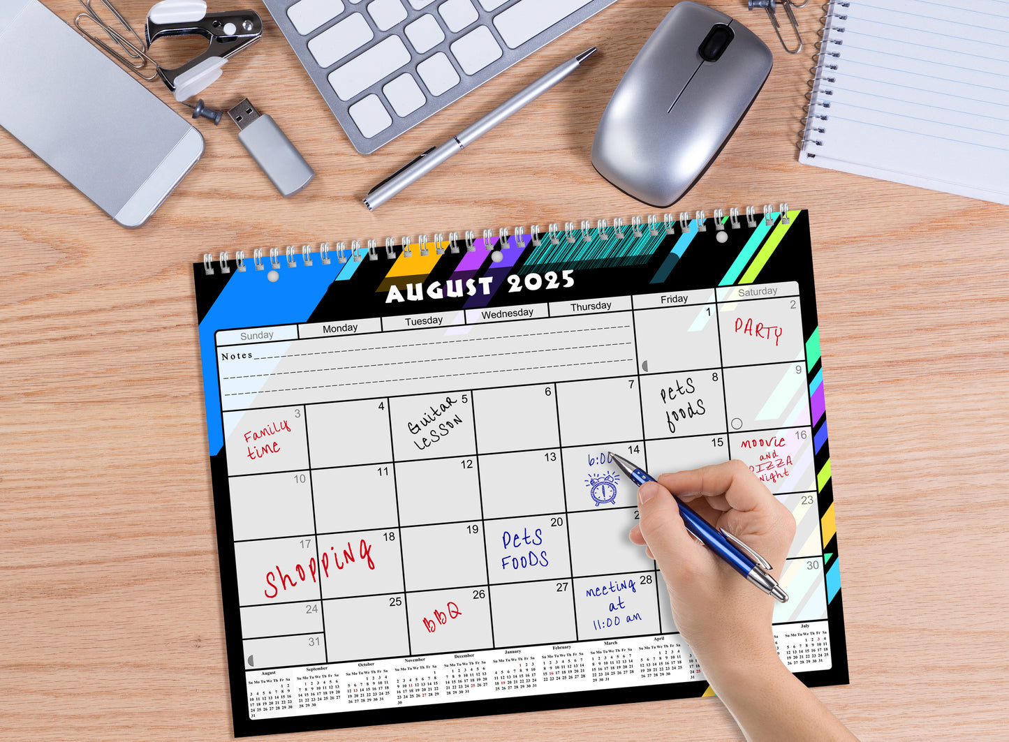 2025 - 2026 Academic Year 12 Months Student Calendar 3-Ring Binder (Edition #012)