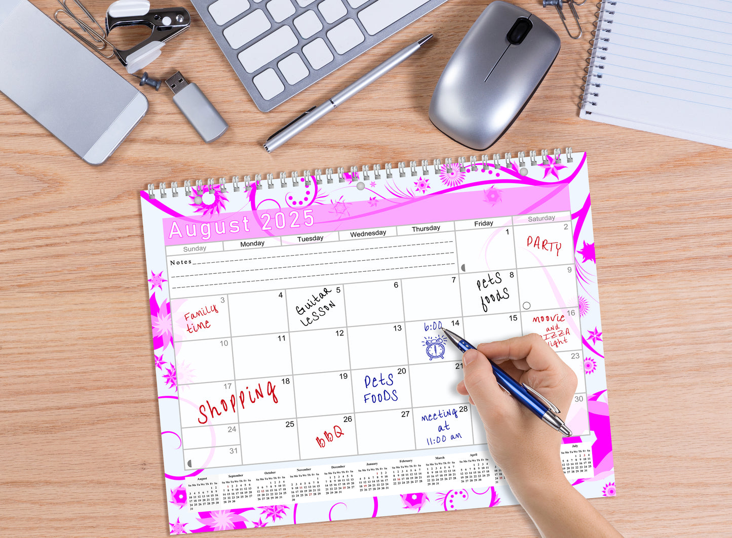 2025 - 2026 Academic Year 12 Months Student Calendar 3-Ring Binder (Edition #016b)