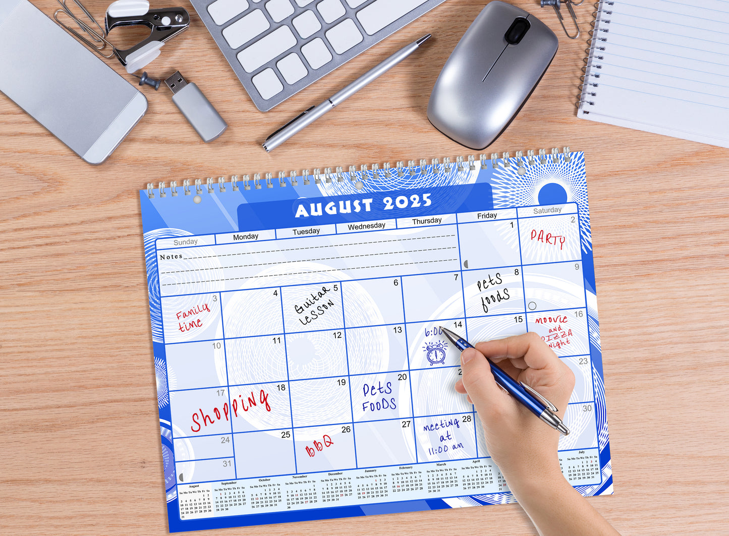 2025 - 2026 Academic Year 12 Months Student Calendar 3-Ring Binder (Edition #013)