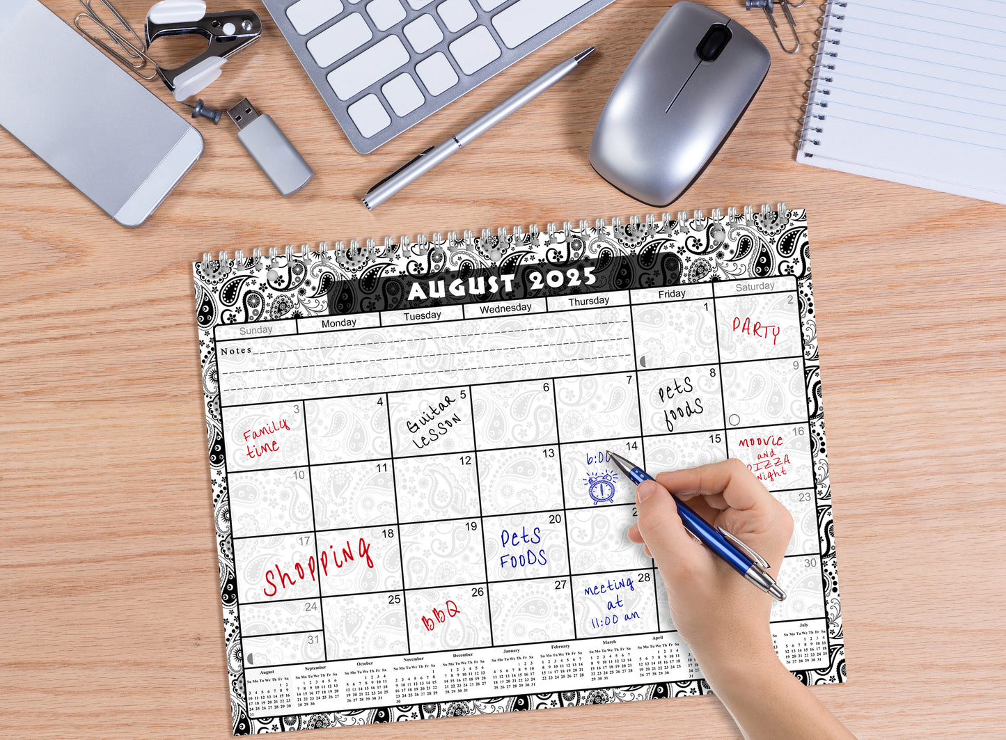 2025 - 2026 Academic Year 12 Months Student Calendar 3-Ring Binder (Edition #010)