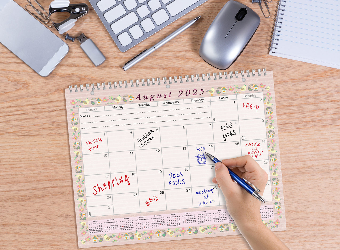 2025 - 2026 Academic Year 12 Months Student Calendar 3-Ring Binder (Edition #02)