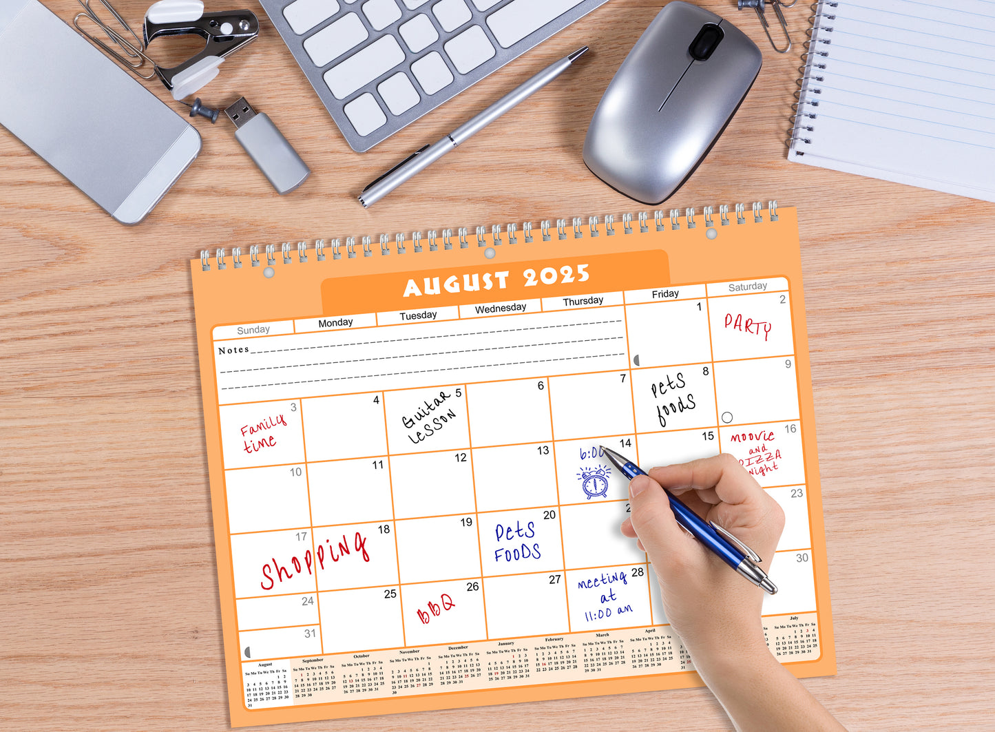 2025 - 2026 Academic Year 12 Months Student Calendar 3-Ring Binder (Edition #07)