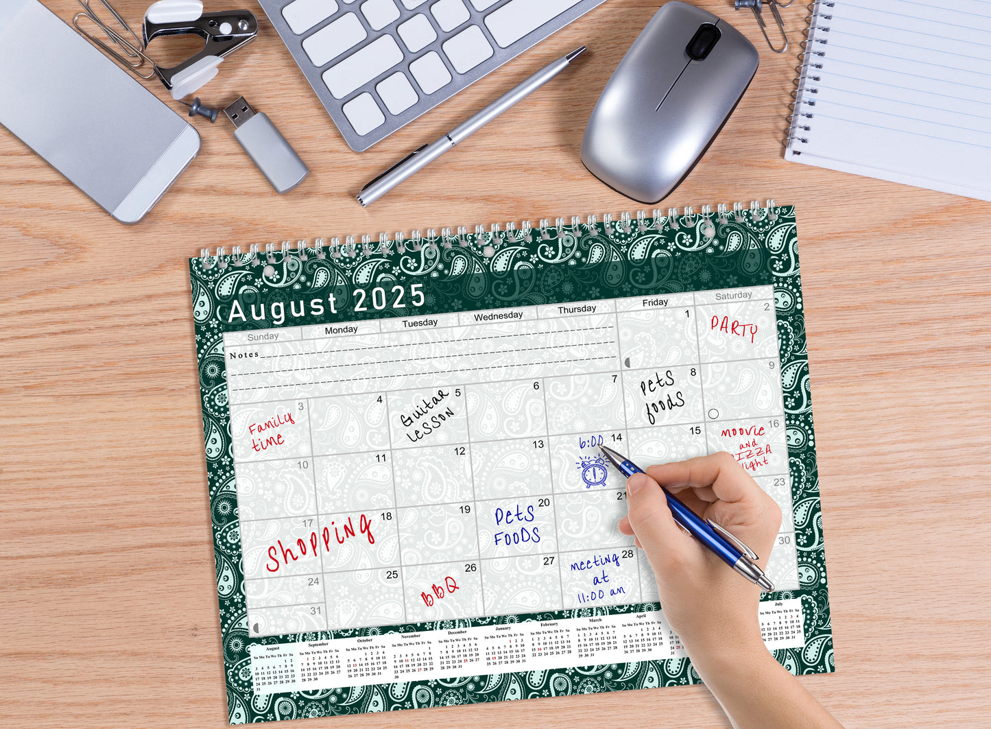 2025 - 2026 Academic Year 12 Months Student Calendar 3-Ring Binder (Edition #025)