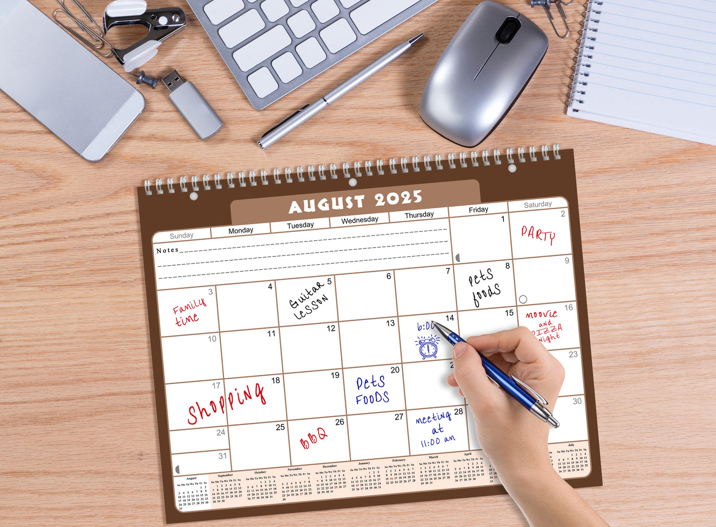 2025 - 2026 Academic Year 12 Months Student Calendar 3-Ring Binder (Edition #022)