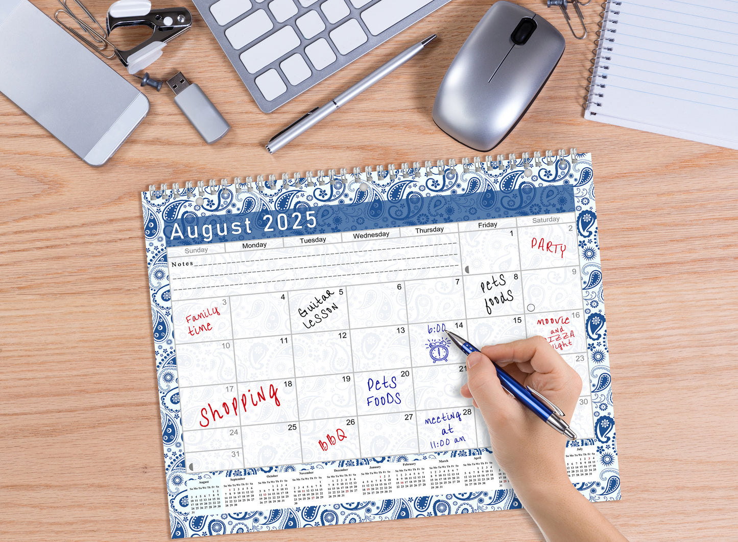 2025 - 2026 Academic Year 12 Months Student Calendar 3-Ring Binder (Edition #019)