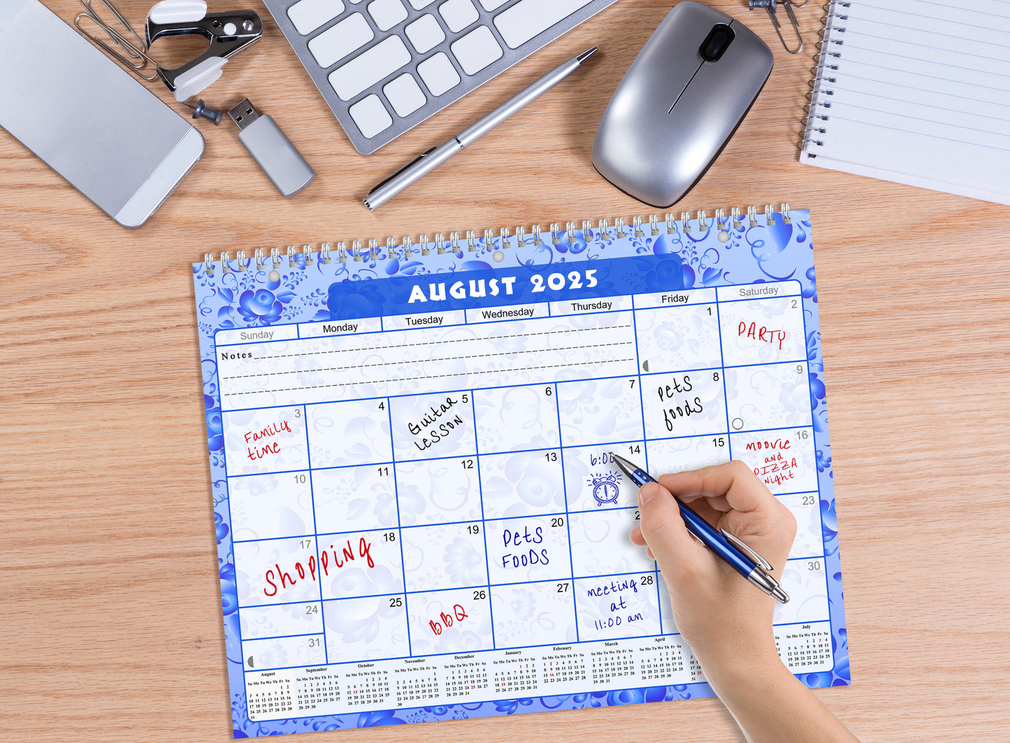 2025 - 2026 Academic Year 12 Months Student Calendar 3-Ring Binder (Edition #024)