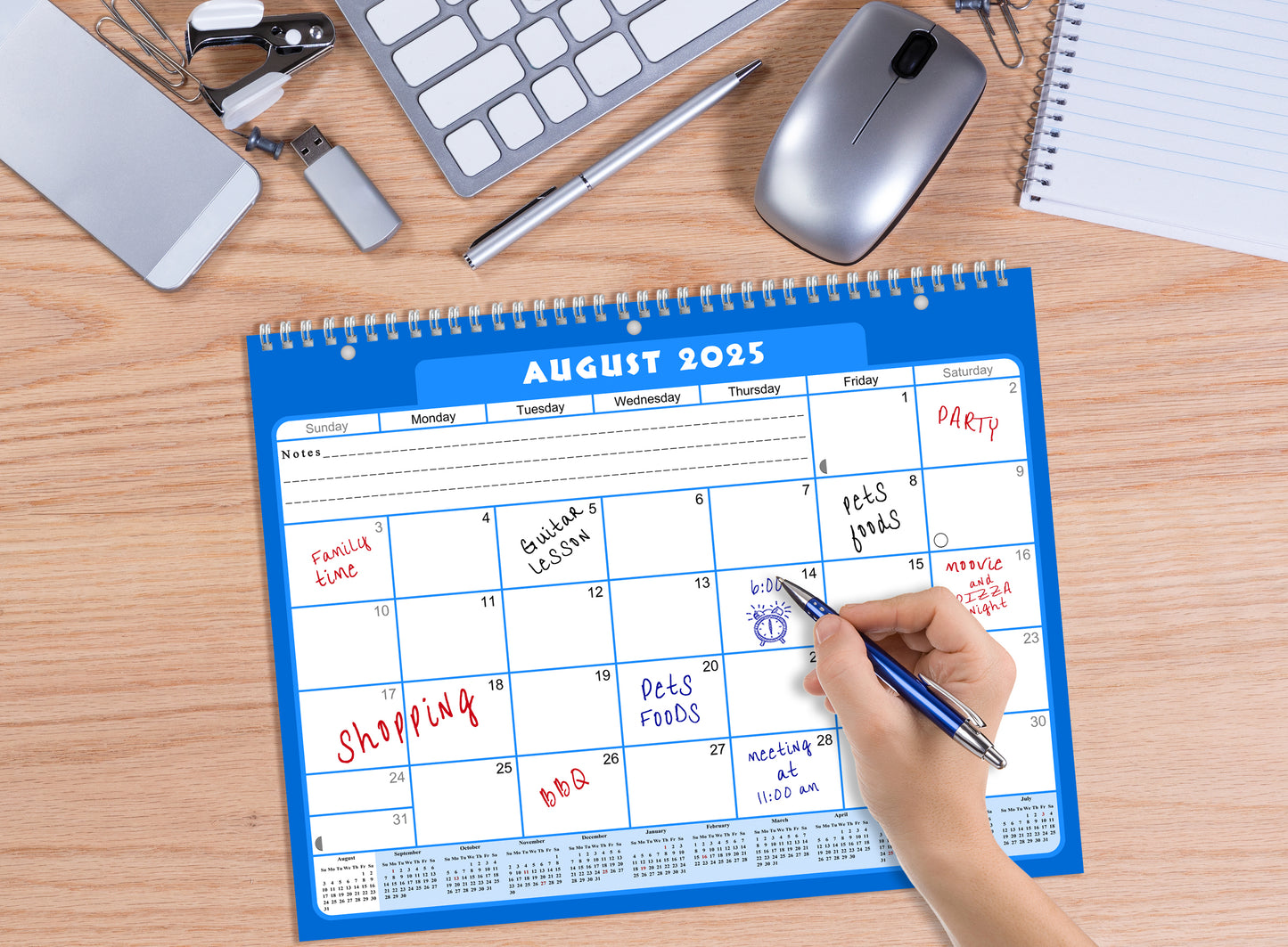 2025 - 2026 Academic Year 12 Months Student Calendar 3-Ring Binder (Edition #04)