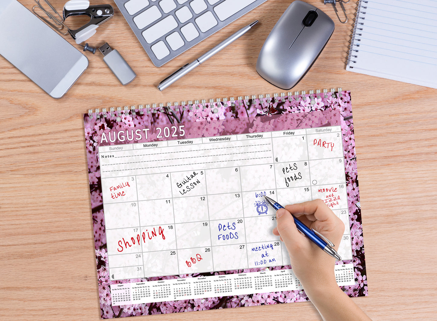 2025 - 2026 Academic Year 12 Months Student Calendar 3-Ring Binder (Edition #021)