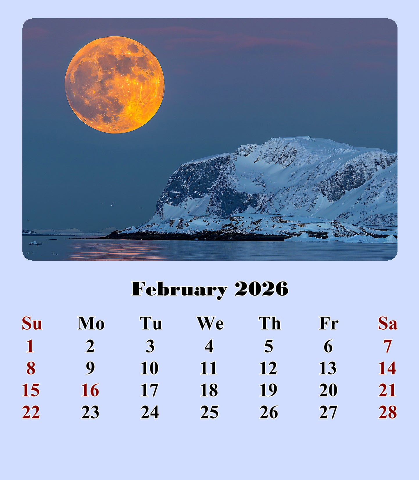 2025-2026 CD-Style Desk Calendar 18 Months Calendar (Lunar)