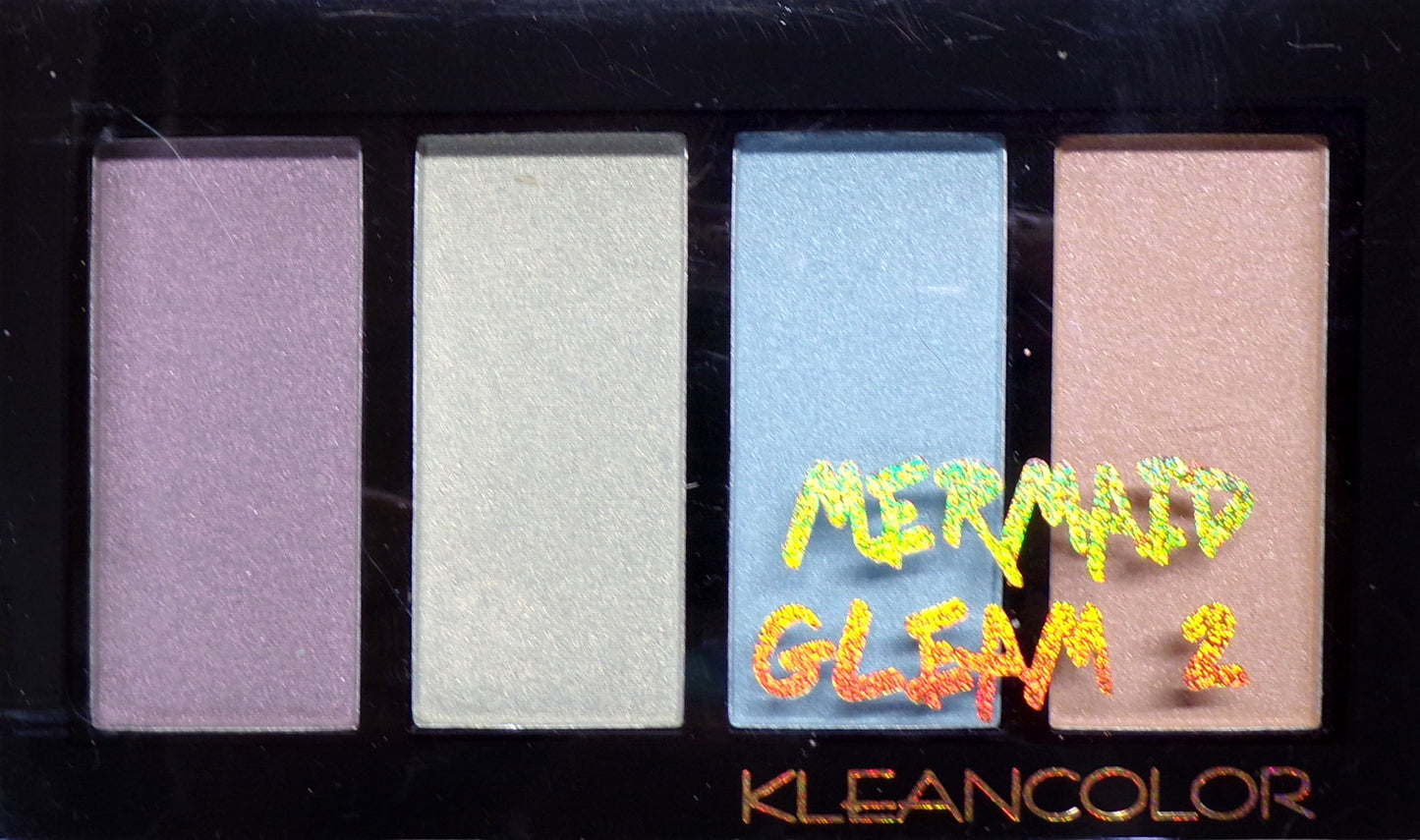 KleanColor Mermaid Cleam 1, 2 prismatic Hightlighter Palette 10 g. Set