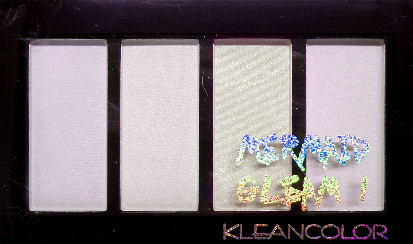 KleanColor Mermaid Cleam 1, 2 prismatic Hightlighter Palette 10 g. Set