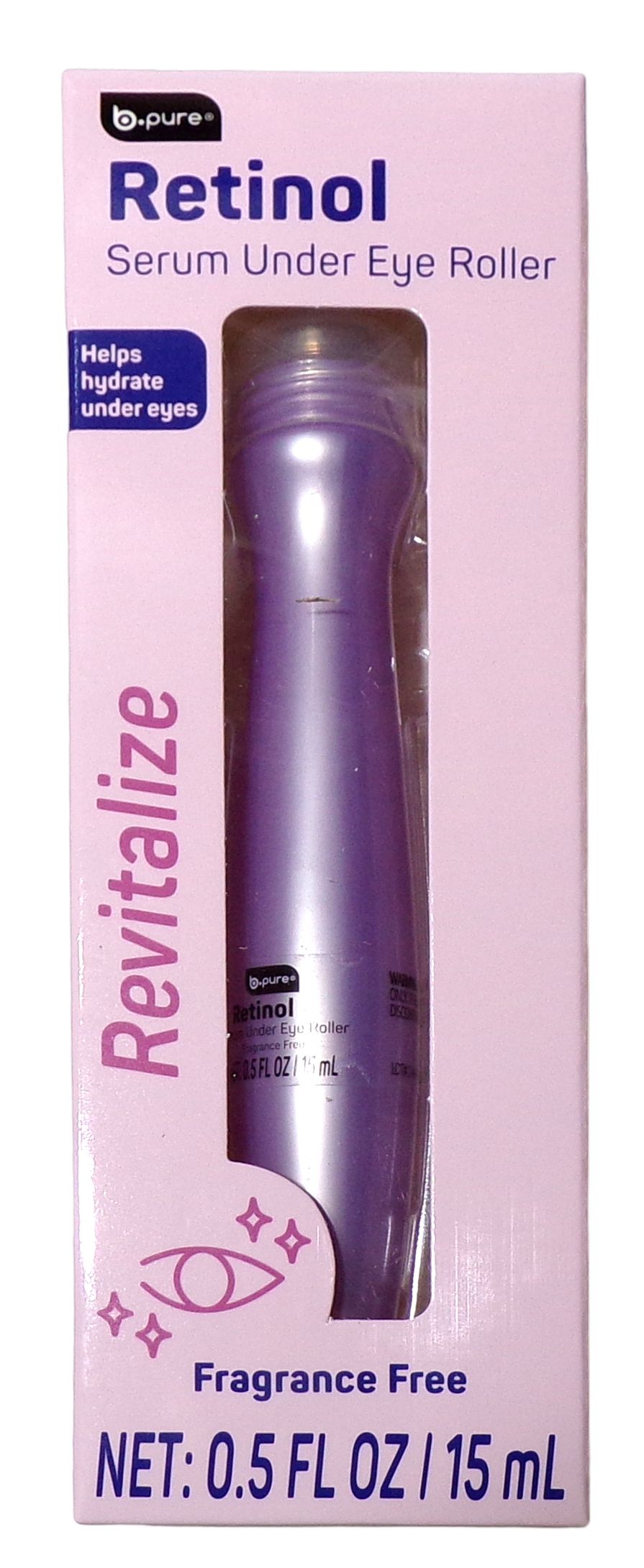 b pure Retinol Serum Under Eye Roller - Revitalize & Collagen 0.5 oz. (Set of 2)