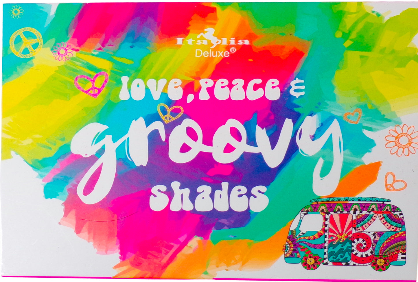 Italia Deluxe Love, Peace Groovy Shades Eyeshadow Palette