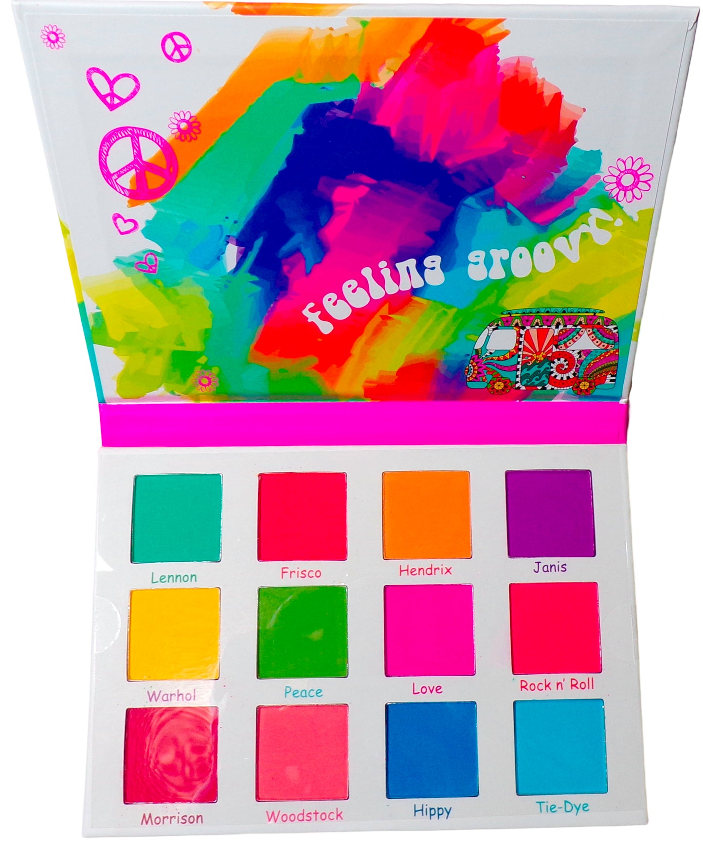 Italia Deluxe Love, Peace Groovy Shades Eyeshadow Palette