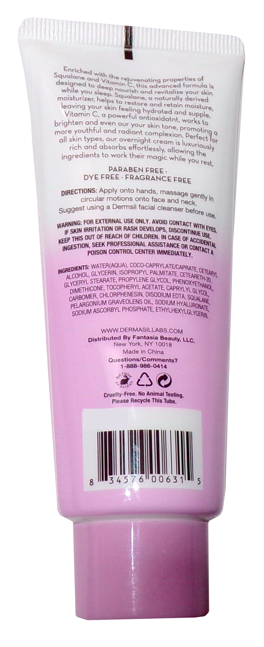 Dermasil Labs Daily Day Cream and Night Cream Oil Free Rose Water Vitamin E, C