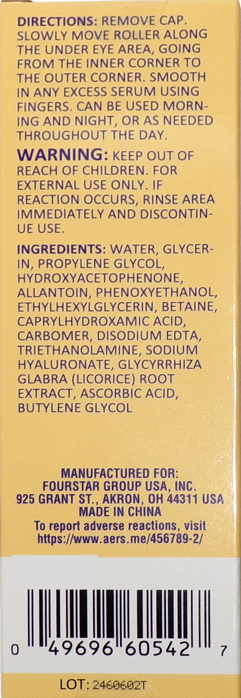 b pure Vitamin C Serum Under Eye Roller 0.5 oz.