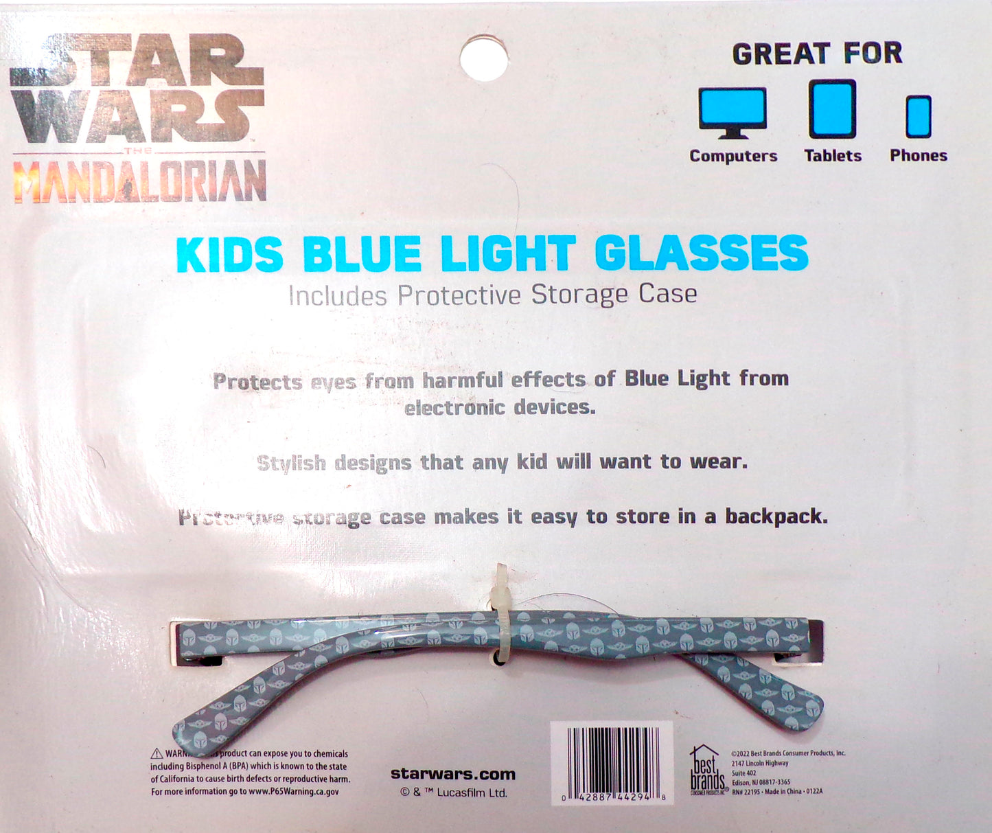 Star Wars Kids Blue Light Glasses Eye Protection Computer Phone Screen Strain