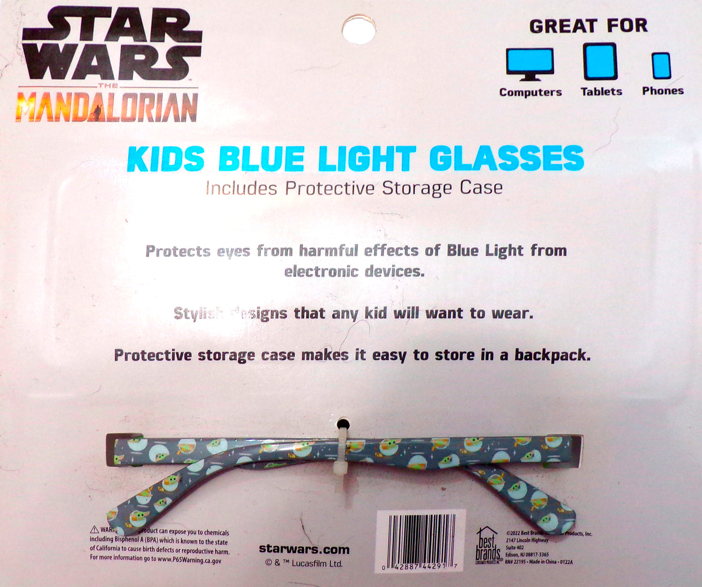 Star Wars Kids Blue Light Glasses Eye Protection Computer Phone Screen Strain v2