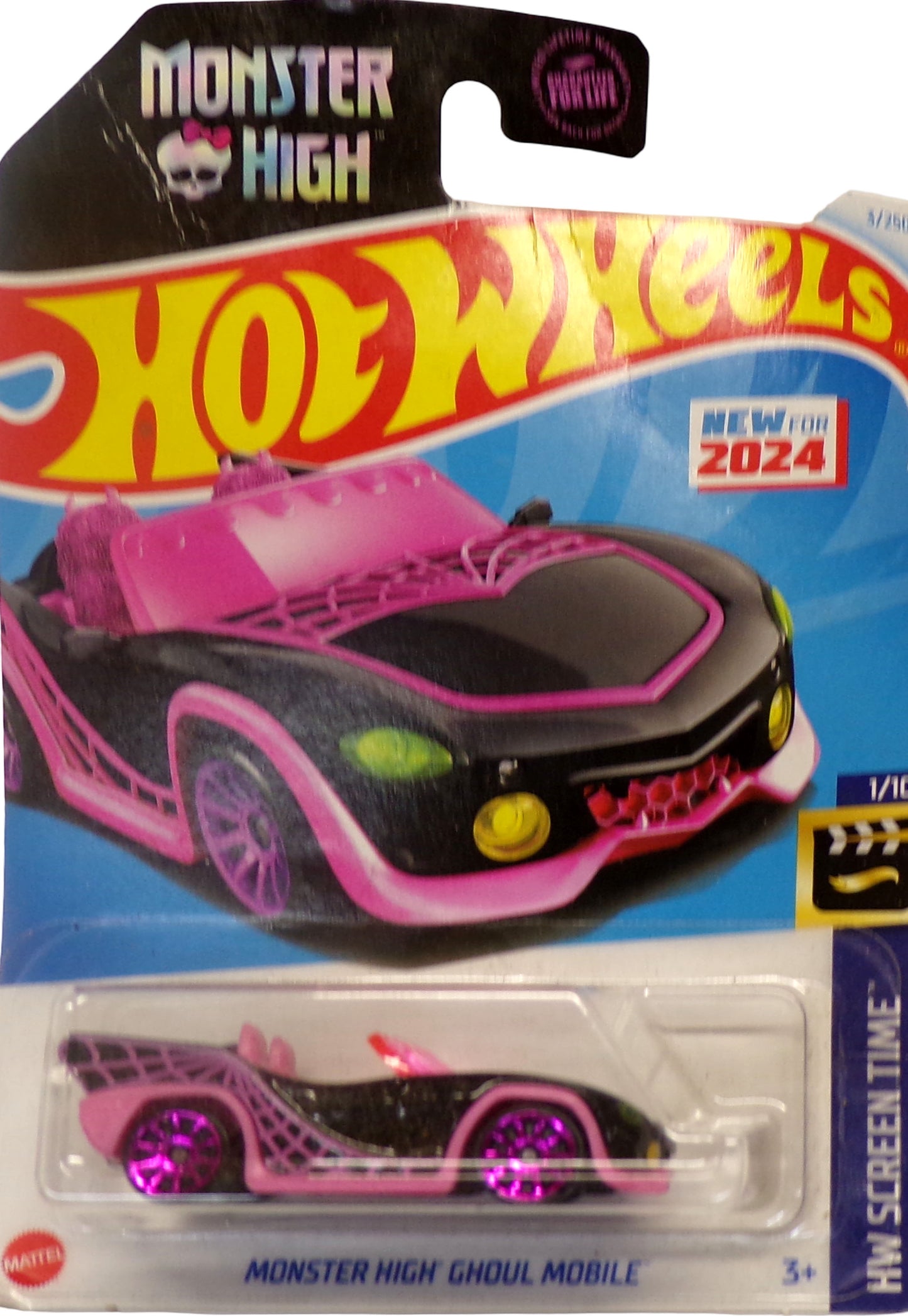 Hot Wheels Monster High Ghoul Mobile Purple #3/250 - 2024 HW Screen Time