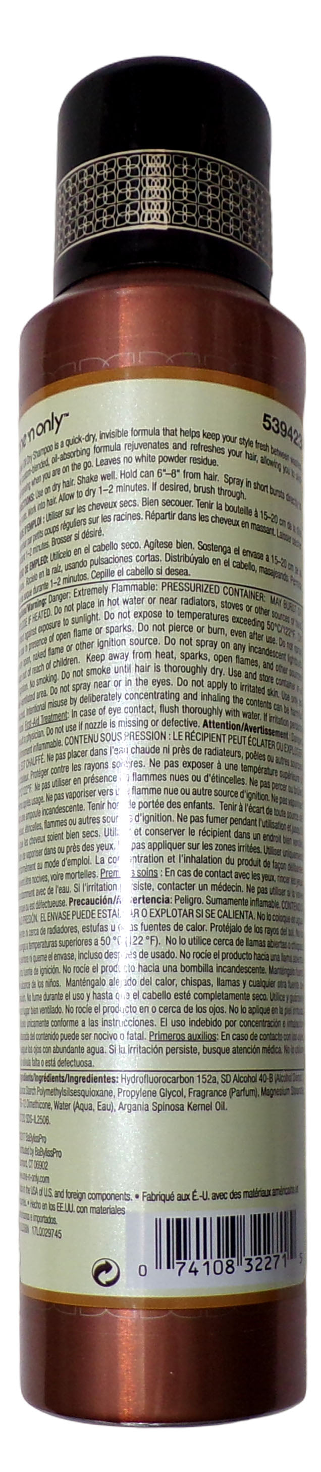 One 'n Only Argan Oil Dry Shampoo, 6oz (Set of 3)