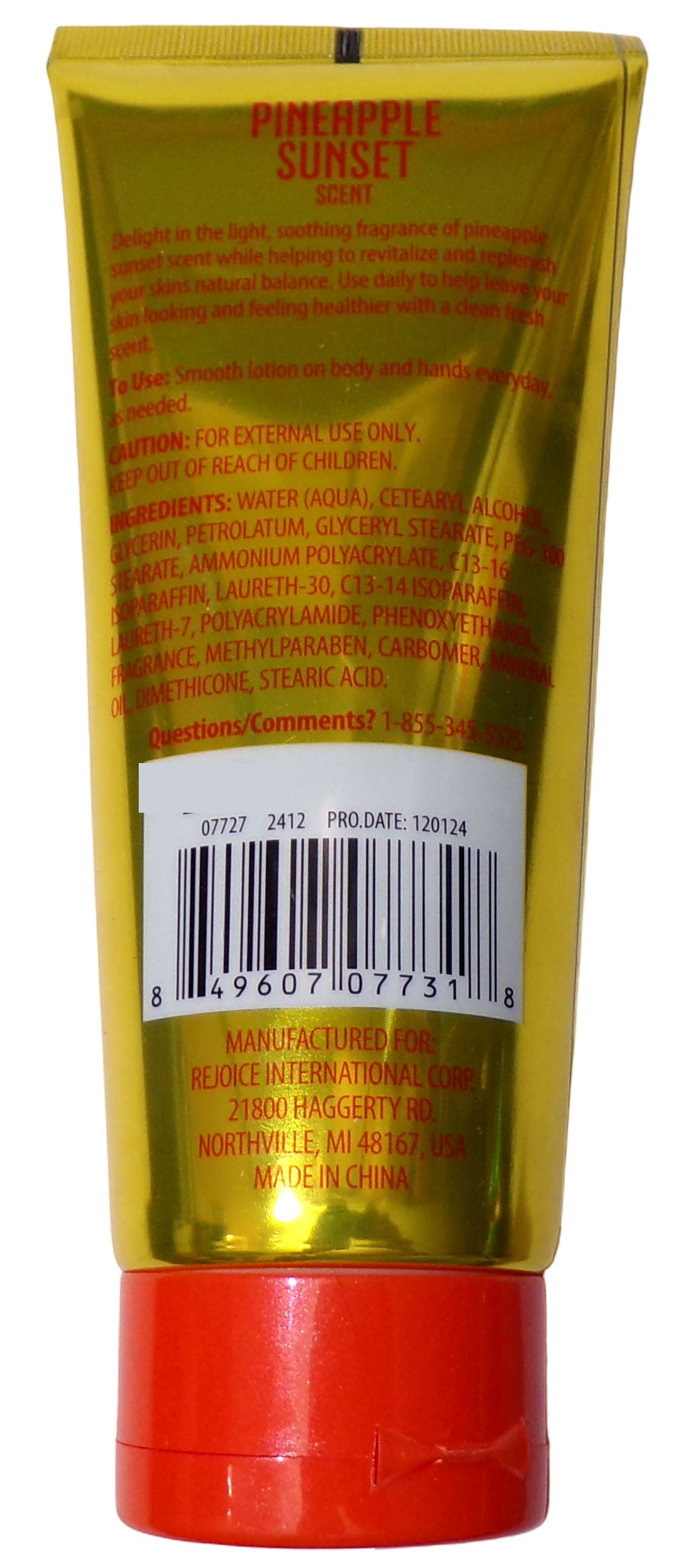 Spa Luxury Pineapple Sunset Ultimate Moisture - Body Lotion 5.5oz Set