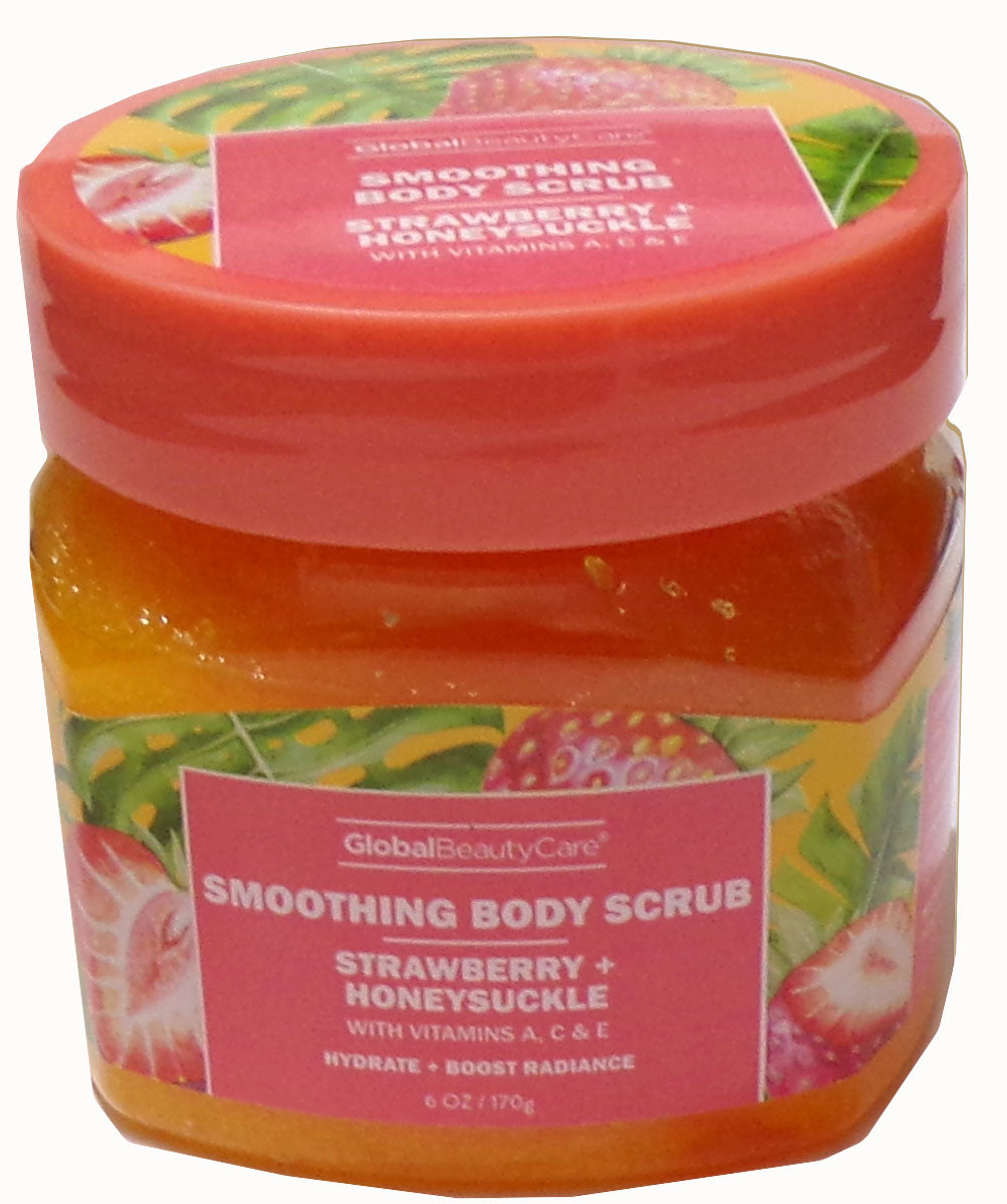 Global Beauty Care Smoothing Body Scrub Strawberry + Honeysuckle (Set of 2)