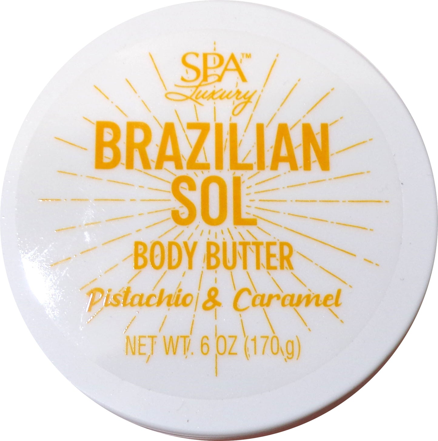 Spa Luxury Brazilian Sol Body Butter Pistachio & Caramel 6 oz.