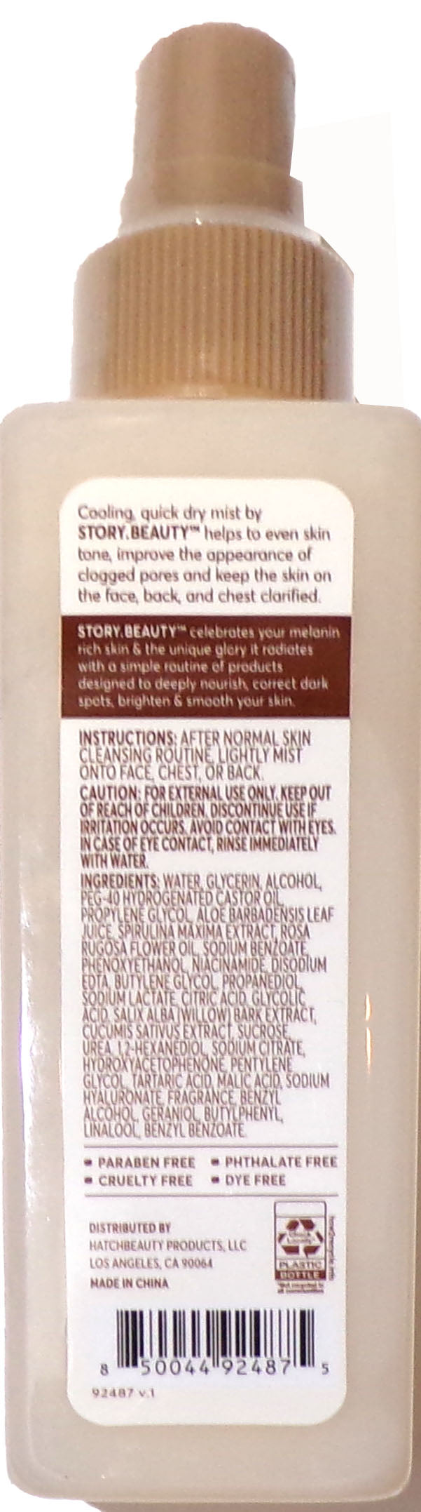 STORY CLARIFYING FACIAL SPRAY GLYCOLIC ACID WILLOW BARK NIACINAMIDE CUCUMBER (Set of 2)