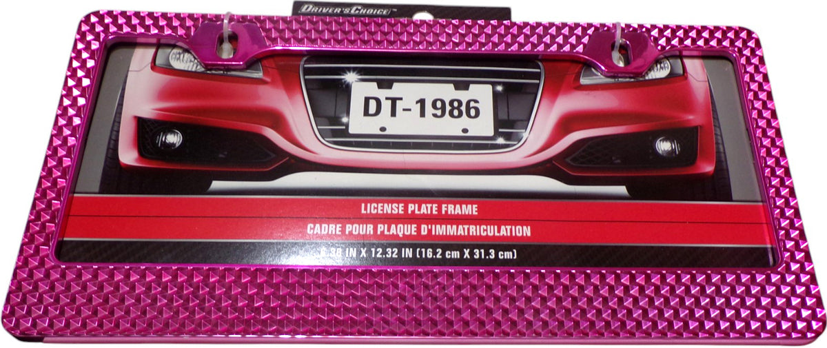 Driver's Choice License Plate Frame Dt-1986 6.38in x 12.32in (Purple)