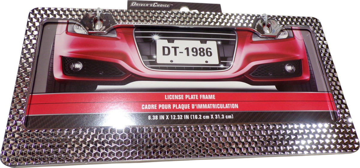 Sliver Shiny Bling License Plate Frame Cover Car Truck Van Accessories