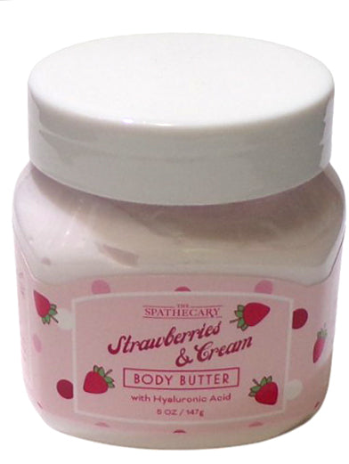 The Spathecary Strawberries & Cream Body Butter 5 oz (Set of 2)