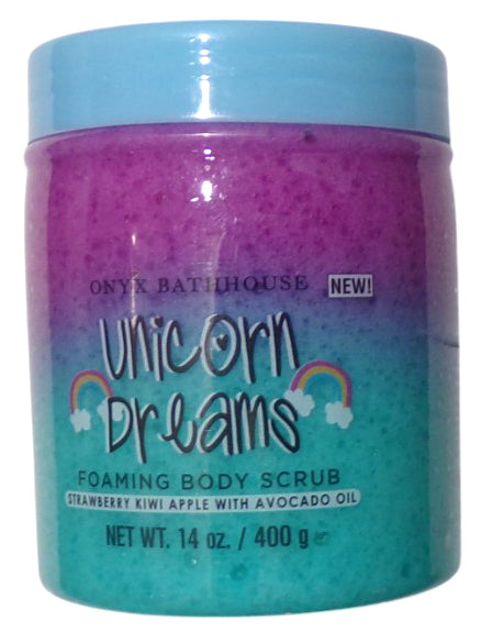Onyx Bathhouse Foaming Body Scrub Unicorn Dreams 14 oz