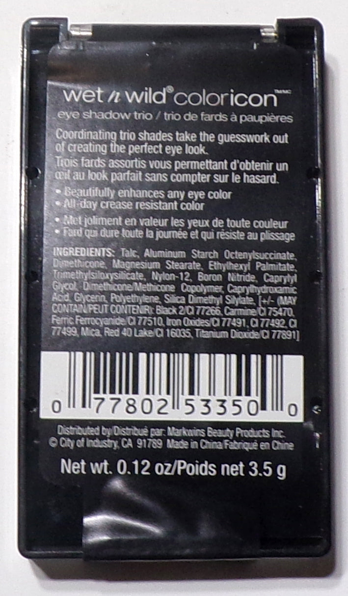Wet n Wild Color Icon Collection Eyeshadow Trio # 331A Silent Treatment