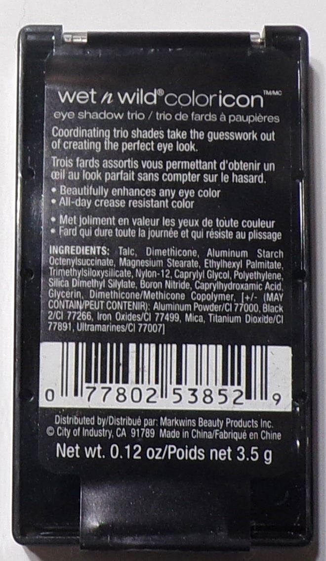 Wet n Wild Color Icon Collection Eyeshadow Trio # 385B Set
