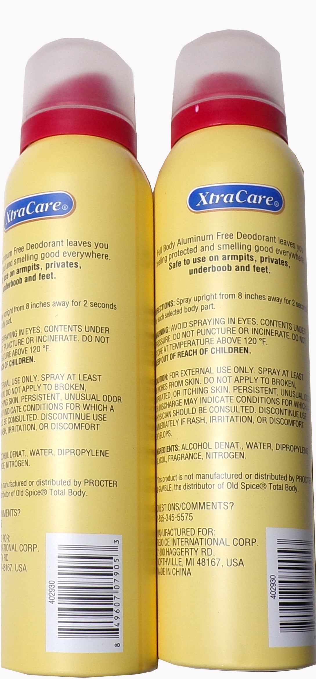 XtraCare Full Body Deodorant 3.5oz Aluminum Free (Set of 2)