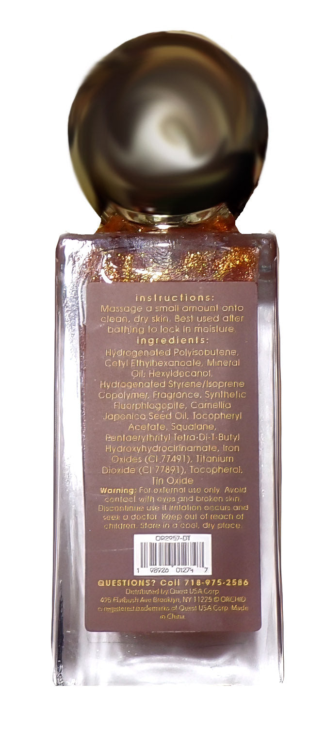 Orchid Shimmer Lux Body Oil Gold Creme Brulee 30 ml Hydrates Illuminates (Set)