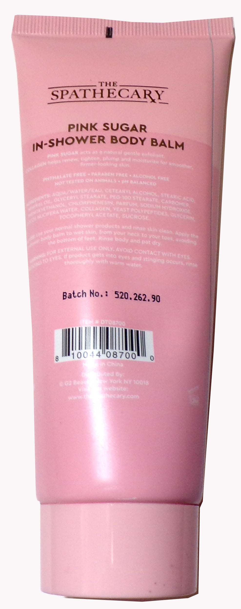 The Spathecary Pink Sugar In-Shower Body Balm with Collagen (5 FL OZ / 147 mL)