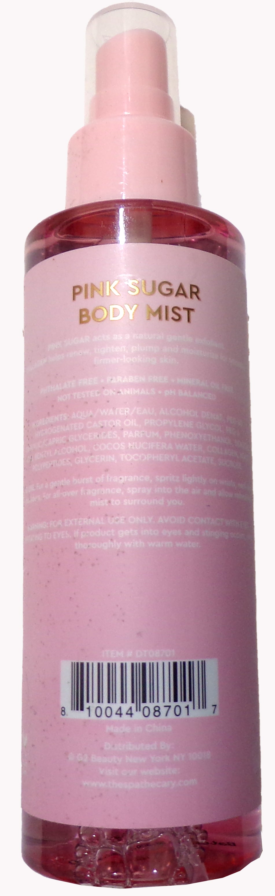The Spathecary Pink Sugar Body Mist with Collagen 6 fl oz (Set of 2)