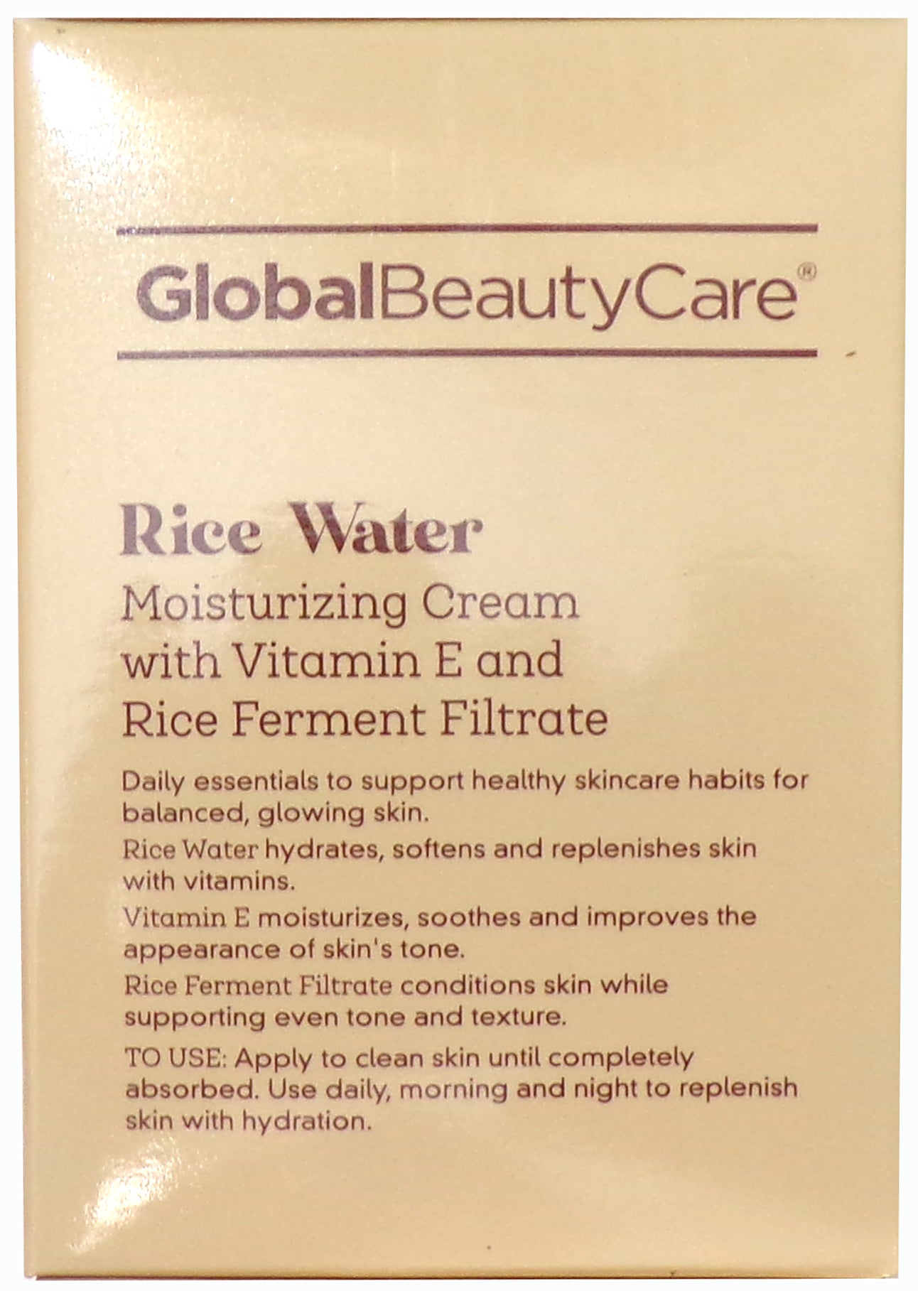 Global Beauty Care Rice Water 4-PC Set: Toner, Cleanser, Cream, Melt